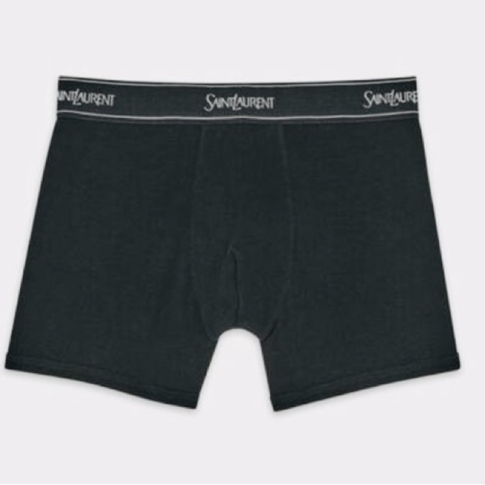 Saint Laurent Charcoal Boxer Briefs - Picture 2 of 4